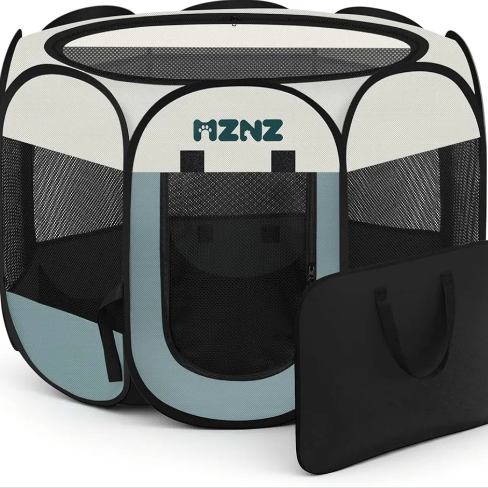 NWT small dog, puppy, cat, small pet playpen. Foldable cage with carrying case.